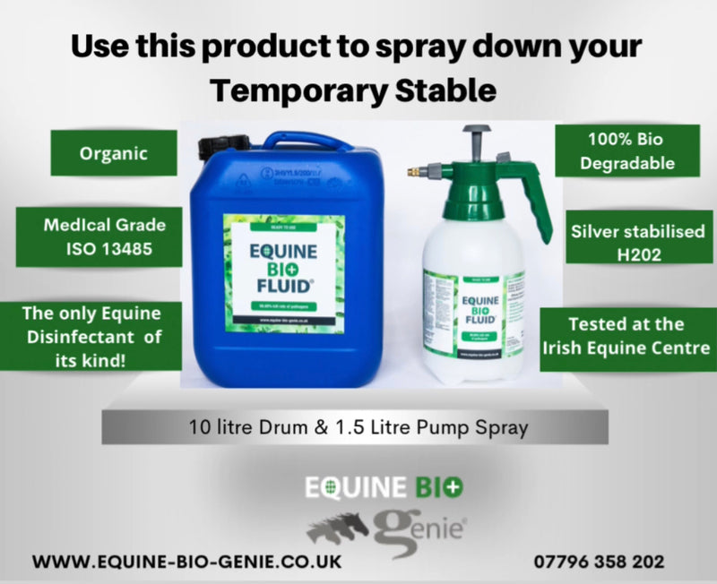 5 litre - Equine BIO Fluid Disinfectant - No Dilution Needed - Ready to Use
